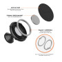 ROKFORM Dual Magnet Swivel Dash Mount, Support magnétique adhésif Rotatif