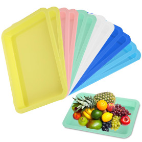 12 Pièces Plateaux d'art Plastique