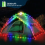 BYZESTY Guirlande Lumineuse Camping: 10M, IP67 Étanche, Rechargeable Guirlandes Extérieures pour Camping Fête Jardin Rando (Lumi