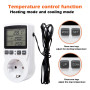 Prise Thermostat Prise Contrôleur Température: 230v Prise De Contrôle De Température, Prise Thermostat Avec Sonde, Thermostat Pr
