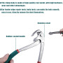 BYZESTY Outil de débosselage pour bord de garde-boue, outil de réparation universel pour carrosserie, ailes de voiture, outils d