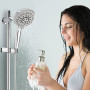 Vegena Support de pommeau de douche réglable en métal chromé 22-25 mm sans perçage