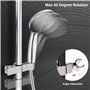 Vegena Support de pommeau de douche réglable en métal chromé 22-25 mm sans perçage