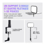 Elgato Key Light - Éclairage de studio pro 2 800 lumens avec pince pour bureau, pour streaming, enregistrement et visioconférenc