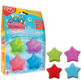 Zimpli Kids - 4 x Bombes de Bain Étoiles