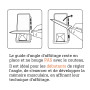 SHARPAL 196N ANGLE PYRAMID Pierre à aiguiser pour l’affûtage de couteaux et lames, pack de 2 guides d’angle, 4 angles universels