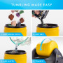 Blue Marble National Geographic – Kit de Polissage de Pierres Débutant – Tonneau de Polissage Durable et Étanche, 227 g de Pierr