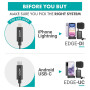 Movo Micro Lavalier sans Fil pour iPhone - Micro Cravate Compact idéal pour Le stabilisateur Gimbal Smartphone - Idéal pour Le V
