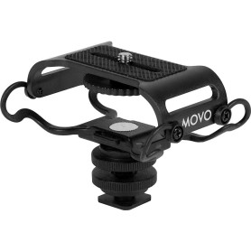 Movo SMM5-B Support antichoc universel pour microphone et enregistreur portable – Compatible avec Zoom H1n