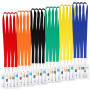 Lot de 24 cordons avec étui pour carte étanche en PVC – Porte-badges/porte-clés colorés