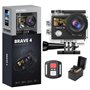 AKASO Sport 4K 60fps 20MP WiFi Télécommande Commande Vocale Ecran Tactile EIS Caméra Sportive Etanche sous Marine Angle Vision R