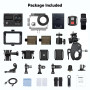 AKASO Sport 4K 60fps 20MP WiFi Télécommande Commande Vocale Ecran Tactile EIS Caméra Sportive Etanche sous Marine Angle Vision R