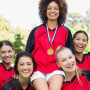 Médailles d'or en Métal pour Gagnant, Lot de 6 Médailles Olympiques Premier Prix pour Sport, Compétitions et Les Fêtes, Diamètre