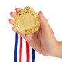Médailles d'or en Métal pour Gagnant, Lot de 6 Médailles Olympiques Premier Prix pour Sport, Compétitions et Les Fêtes, Diamètre