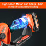 ValueMax Mini Tronçonneuse à Batterie 20V avec Batteries 2.0Ah, Tronçonneuse Électrique Sans Fil, Capacité de Coupe Maximale de 