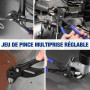 WORKPRO Jeu de 2 Clés à Pince 180 et 255 mm, Pince Multiprise en Acier Cr-V, Serrage Rapide, Ouverture Maximale de 40/50 mm, Pin