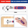 Mini Clés à Cliquet 1/4" Double Tête 2-en-1