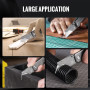 WORKPRO Cutter Utilitaire en Titane, Corps Monobloc CNC, Cutter Professionnel Pliable Léger avec Manche en Aluminium et 10 Lames