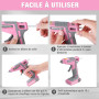 WORKPRO Pistolet à Colle Chaude sans Fil 7,2 V, avec Batterie 2000 mAh et 20 Bâtons de Colle 7 x 100 mm, avec Port de Charge Typ