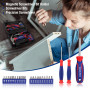WORKPRO Boîte à Outils Complète Bleu 35 Pièces, Kit d'Outils avec Boîte de Rangement Durable, Idéal pour Usage Domestique ou du 