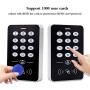 HFeng Kit système de contrôle d'accès bon marché 125 kHz RFID clavier + contrôleur d'alimentation DC12V 3A + bouton de sortie de