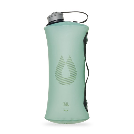 HydraPak Seeker – Stockage d'eau pliable (2 L) – Sac réservoir d'eau pour le camping sans BPA et PVC – Vert Sutro