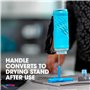 Kit de Nettoyage de flasque - Brosse et égouttoir - sans BPA ni PVC - pour Nettoyer gourdes, flasques SoftFlask, Mugs à café et 