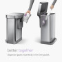 simplehuman Code H Lot de 100 sacs poubelle avec cordon de serrage en paquets distributeurs, 30 à 35 litres, blanc