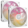 Refroidissement PC - CORSAIR - CO-9051040-WW - iCUE LINK RX140 RGB Max White Dual Fan