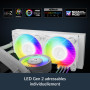 ARCTIC Liquid Freezer III Pro 240 A-RGB (blanc) - Refroidisseur CPU AIO, 2 x 120 mm refroidissement à eau, radiateur 38 mm, pomp