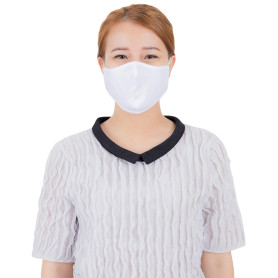 Lofbaz Tissu De Coton De Masque Facial En Tissu Avec Poche De Filtre Lavable Réutilisable (Blanc - Paquet de 3