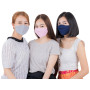 Lofbaz Tissu De Coton De Masque Facial En Tissu Avec Poche De Filtre Lavable Réutilisable (Blanc - Paquet de 3, Adulte L)