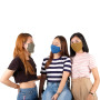 Lofbaz Tissu De Coton De Masque Facial En Tissu Avec Poche De Filtre Lavable Réutilisable (Pierre de Rivière - Paquet de 3, Adul