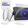 ENCASED Ensemble d'accessoires conçus pour PlayStation Portal Remote Player - Coque transparente et protection d'écran en verre 