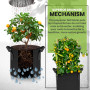 Utopia Home Lot de 5 sacs de culture en tissu non tissé pour légumes, fleurs, champignons, pots de fleurs en tissu épais avec po