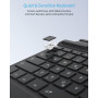 TiMOVO Clavier Italien Compatible avec Microsoft Surface Pro 11/10/9/8/X, Clavier QWERTY avec Trackpad et Porte Stylo, Gris