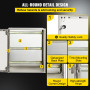 VEVOR Boîtier en fibre de verre NEMA, 60x50x23 cm, coffret armoire électrique NEMA 4X, IP66 étanche et anti-poussière, boîte de 