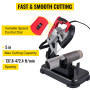 Scie à Ruban sans Fil Électrique 1100W 42-144 m/min Coupe à 45°-90° avec L
