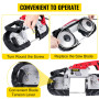 VEVOR Scie à Ruban Portable à Coupe Profonde 12,7 cm, Scie à Ruban sans Fil Électrique 1100W 42-144 m/min Coupe à 45°-90° avec L