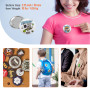 VEVOR Badge Personnalisé 58 mm 500 Kits de Consommables Badges à Épingles Fournitures pour la Fabrication de Badge Rond avec Cou