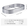 VEVOR Jardinière 182,5x92,5x28 cm Lit de Jardin Surélevé en Métal Galvanisé Bac de Plantation avec Base Ouverte pour Cultiver Fl