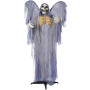 JOYIN 63" Halloween Animatronic Grim Reaper Décoration avec Ailes, fantôme Debout Grandeur Nature avec Yeux Lumineux, Son Effray