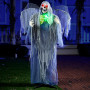 JOYIN 63" Halloween Animatronic Grim Reaper Décoration avec Ailes, fantôme Debout Grandeur Nature avec Yeux Lumineux, Son Effray