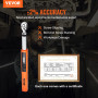 VEVOR 3/8" Clé Dynamométrique Numérique Clé de Torsion 5-50 N.m Précision ±2% Clé à Cliquet Réglable 72 Dents Contre Surcouple p