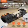 VEVOR Mini Tour à Bois 70x160 mm Tour à Bois Électrique 24 V 96 W Accessoires de Fraiseuse 7 Vitesses 4220/5300/5650/6350/6660/7