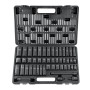 VEVOR Jeu de Douilles à Choc 3/8" Jeu de 44 Douilles à Impact 6 Pans en Acier Allié CR-V Dureté HRC 42-48 Solide Repère de Taill