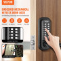 VEVOR Serrure de Porte Mécanique sans Clé Verrou à Code en Alliage de Zinc Clavier à 14 Touches Poignée de Porte d’Entrée Extéri