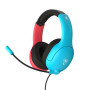 Casque gaming filaire - TURTLE BEACH - TBS-8002-25 - Airlite Fit - Sous licence officielle de Nintendo Switch - Bleu fluo et ro