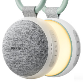 Momcozy Machine à Bruit Blanc Portable pour Bébé avec Veilleuse Intégrée - 20 Sons Apaisants Professionnels