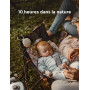 Momcozy Machine à Bruit Blanc Portable pour Bébé avec Veilleuse Intégrée - 20 Sons Apaisants Professionnels, Batterie Rechargeab